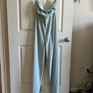 Forever 21 Mint Green Strapless Jumper with Slits